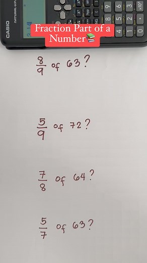 3.8K views · 24 reactions | Fraction Part of a Number! | Prof Math Wizard | Facebook