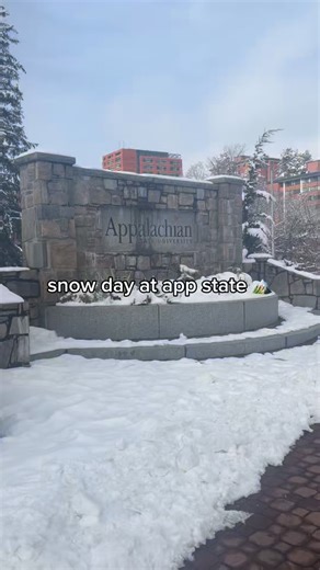 App State Admissions on Instagram: "Boone in the snow just hits different ❄️✨ Winter magic is officially here on the mountain. ⛰️ ‌ \#AppState #AppStateAdmissions #BooneNC #AppStateLife #WinterVibes #GoApp"