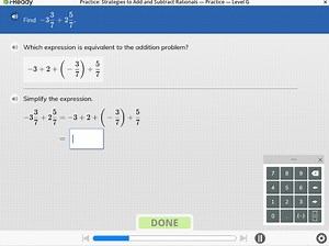 HReadyPractice: Strategies to Add and Subtract Rationals - Pra... | Filo
