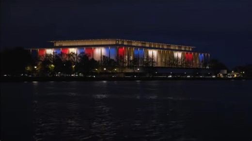 Red, white and blue lighting coming to Kennedy Center permanently