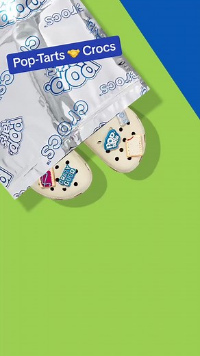 We’ve teamed up w/ @Crocs to make Croc-Tarts! It’s a collab that can only be described as sole food.