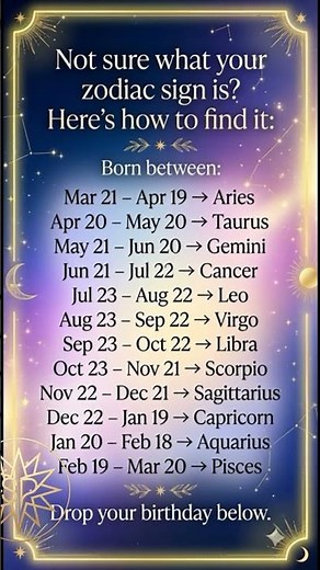 What’s Your Zodiac Sign? ✨ Find It by Your Birthday