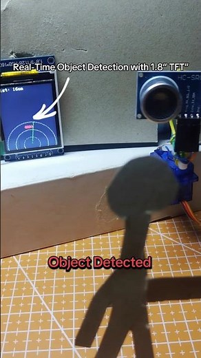 DIY Arduino Radar | Real-Time Object Detection with Ultrasonic Sensor & TFT Display 🔴🚨