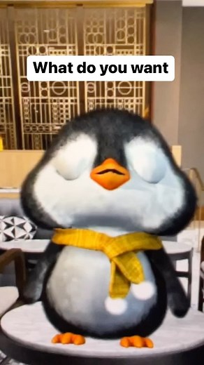 Puff Puff on Instagram: "🍫 pls 🥹 • • • #ilovechocolate #feedme #cuteanimals #penguin"