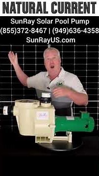 Solar Pool Pump SunRay Powered - Made in the USA - Buy Now: SolarPool.com Call: (855)372-8467