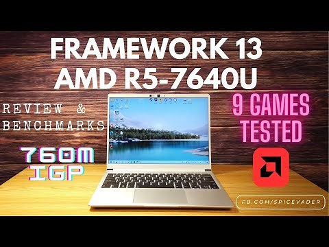Radeon 760M Gaming! 9 Games Tested! AMD R5-7640U in the Framework Laptop 13 - Review & Benchmarks