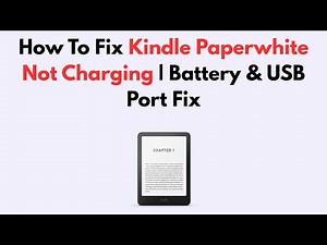 How To Fix Kindle Paperwhite Not Charging | Battery & USB Port Fix