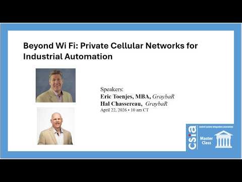 Beyond Wi Fi: Private Cellular Networks for Industrial Automation