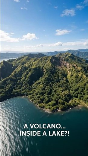 “A Volcano Inside a Lake… Inside a Volcano! 🤯