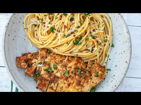 Garlic Butter Chicken PASTA in 20 minutes! Yes you read that right! Easy Dinner Recipe For Family