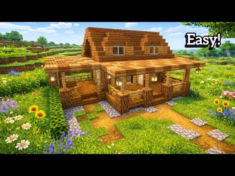 Minecraft Survival House Tutorial 🏡| Minecraft Build