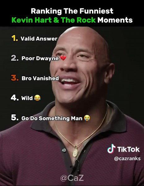 Ranking the Funniest Kevin Hart and The Rock Moments