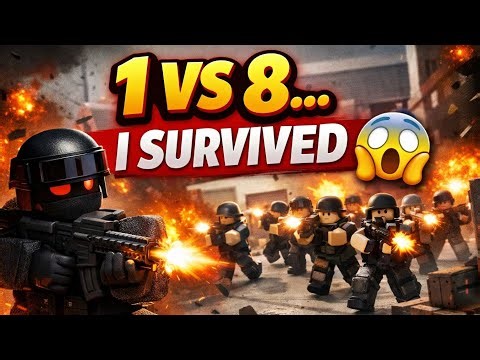 INSANE 1v8 CLUTCH IN ROBLOX PPS GUN GROUNDS 😱🔥