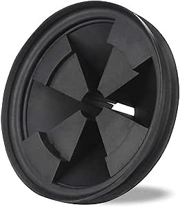 3 3/8" Garbage Disposal Sink Baffle QCB-AM Splash Guard for Insinkerator, Garbage Disposal Quiet Cover Splash Guard Replacement for InSinkErator Evolution Series(Black)