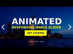 How To Make Image Slider Using HTML, CSS And Bootstrap With Animations Step By Step Tutorial