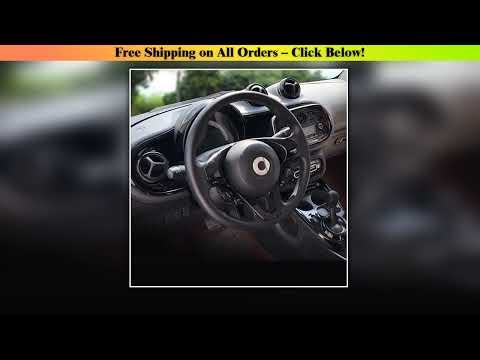 Car Interior Exterior Decoration Protective Cover ABS Black Sticker For Mercedes Smart Fortwo