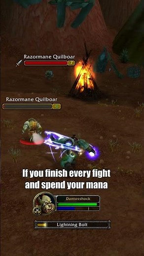 Healing when levelling a Shaman in Classic WoW