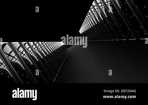 Data Center Server 3D Racks Big Data Room