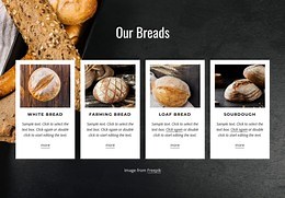 Sample breads - HTML Template by Nicepage