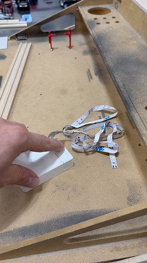 Back wall is lit 💡😎 Duracell battery powered Amazon.ca special LEDs. I always use a little Proform Products adhesion promoter to keep it extra tight 💪🏽 #workshop #diecast #shop #garage | streettruckdiecast