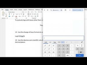Section 4.3 Video: Change of Base Formula