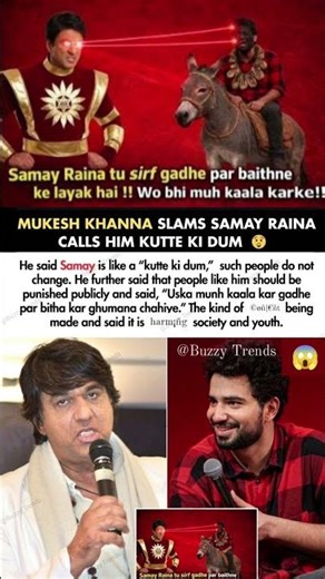 Mukesh Khanna Said Samay Is Like A Kutte Ki Dum Such People Do Not Change#mukeshkhanna#news