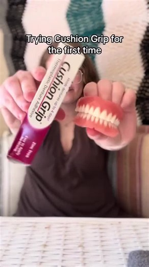 Try Cushion Grip for Loose Dentures Today
