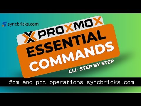 Proxmox: Essential Command Line Operations for PVE, VMs and Containers