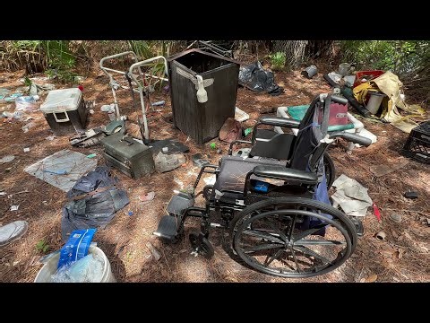 Massive Homeless Camp In Cocoa, Florida