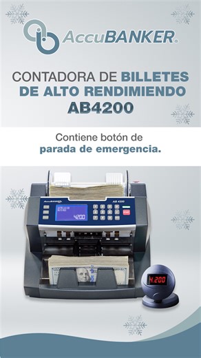 Accubanker USA en Venezuela on Instagram: "Detector De Billetes Falsos Accubanker Ab4200 💲 🔹La AB4200 es una contadora de billetes de alta resistencia diseñada para cualquier tipo de negocio, desde pequeños comercios hasta tiendas de gran tamaño. Se trata de una máquina fácil de usar con capacidad de carga frontal que permite al usuario añadir fácilmente los billetes mientras la máquina los cuenta. Esto ahorra tiempo y reduce las pérdidas significativas debidas a errores humanos durante el pro