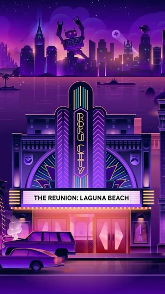 Laguna Beach spotted in Roku City Stroll screensaver #roku #lofi #screensaver #music