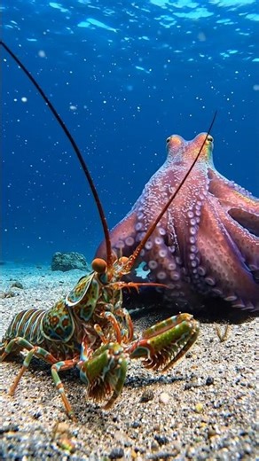 The Speed of Light: Mantis Shrimp vs. Giant Octopus.