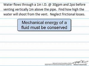 Bernoulli Equation Example