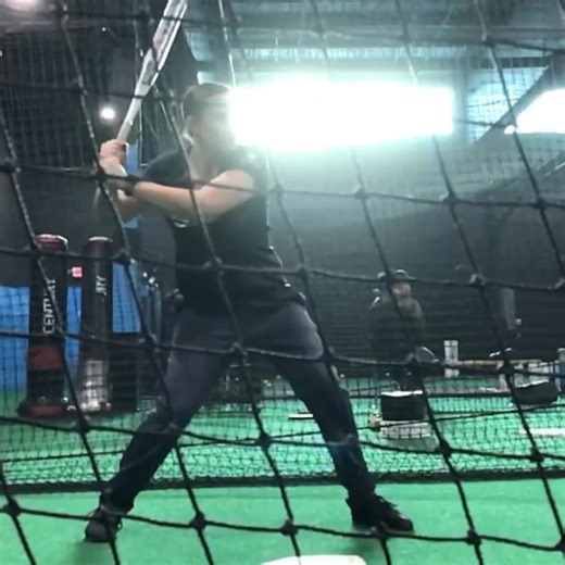 Great simple drill for teaching good contact point and barrel turn. Have your hitter swing full speed off front toss, but try stopping at contact without going to extension. Helps the hitter feel turning the barrel, getting on plane early rather than pushing the hands. Take some video from the side like this to check: -Launch position -Good sequence of hips then torso, then barrel coming through -Maintaining Hip hinge/tilt w/ proper vertical barrel -Good palm up, palm down at contact w/ some ben