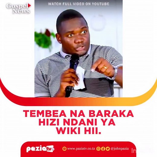 1K views · 9.2K reactions | Pokea Baraka hizi kutoka Kwa @mwl_emilian_katubayemo Tunapoanza wiki hii yule MUNGU anayevua watu mavazi yasiofaa akuvue vazi la madeni, vazi la Magonjwa na akuvike vazi la heshima Sema Kwa jina la YESU . Follow @paziatv @johnpazia | Pazia TV | Facebook