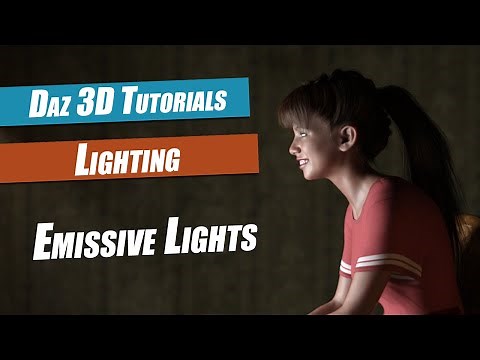Daz 3D Lighting Tutorial : Emissive Lights