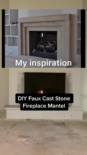 DIY Faux Stone Mantel Fireplace Ideas