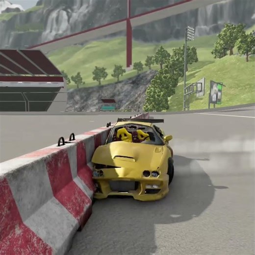 Customized Acura Integra — Massive Jump & Brutal Brake Test | BeamNG Realistic Physics