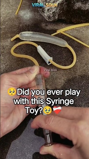 💌Nostalgic Trip: Did you ever play with this Syringe Toy? 🥹❤️‍🩹 #nostalgia