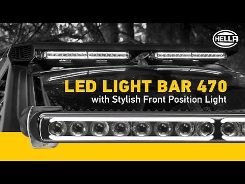 HELLA LED Light Bar with Stylish Front Position Light
