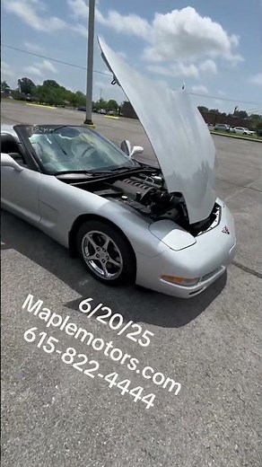 1998 Chevrolet Corvette Convertible 6 Speed $18,900 Maple Motors #3114 https://youtu.be/1S60ydRNwIg