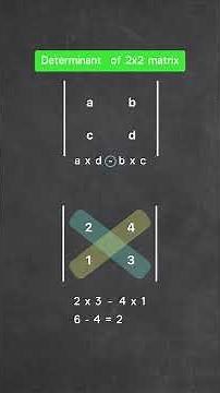 Determinant of 2x2 matrix