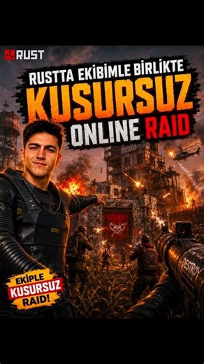 We Pulled Off the Perfect Online Raid with My Team in Rust! | Rust Turkish #rust #shorts #raid #g...