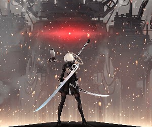 Nier Automata Ready Battle Animated Wallpaper