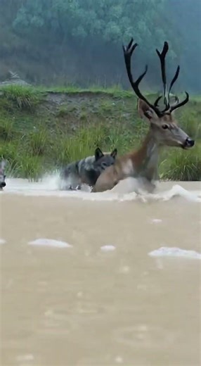 Instant Lake Attack! When the Ground Becomes a Hunting Ground #wildlife #animalbehavior #wolfpack