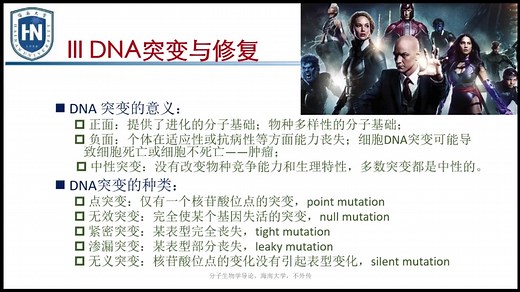 分子生物学——DNA突变与修复