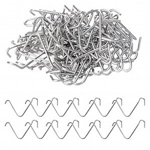 T Post Clips 100Pcs Fence Post Wire Clips with 1 Pack Fence Wire Twister Galvanized Steel Fence Clips for Barbed Wire Securing Wire Park Fence Convenient and Fast Installation Pre-Cut Wire Ties