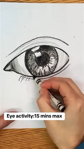 Art Teacher Kim on Instagram: "We are coming up on one of my favorite fifth grade projects where my student draw half their face! But before we do that, we do a lot of practice, and sometimes a black crayon is all you need! #artclass #face #eyes"