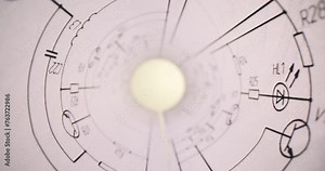 Rolled paper displays power levels printed in organized format