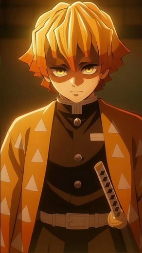 “When Zenitsu Stops Being Afraid ⚡" #animeshort